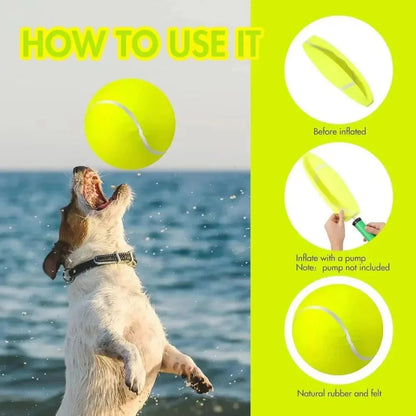 Durable Giant Tennis Ball Dog Toy